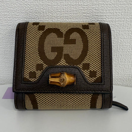 Gucci Jumbo GG Bamboo Wallet FM