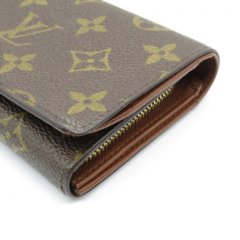 LOUIS VUITTON Porto Monnaie Vietresol Brown Bi-fold Wallet PVC Monogram