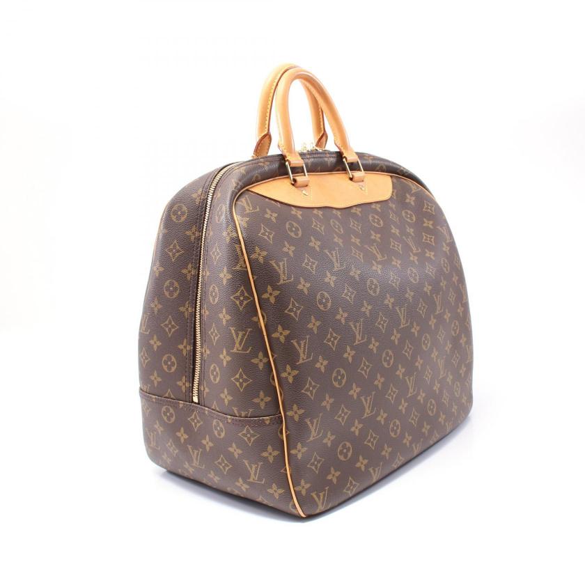 Louis Vuitton Evasion Monogram Boston Bag Brown