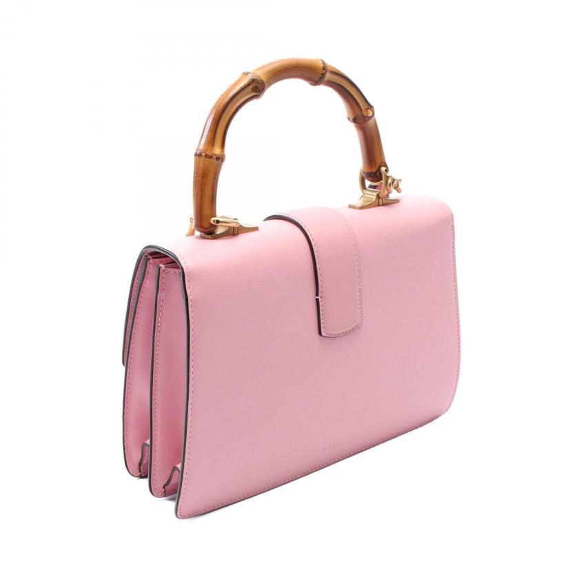 Gucci Bamboo Dionysus Medium Handbag Leather Pink Red Navy WAY