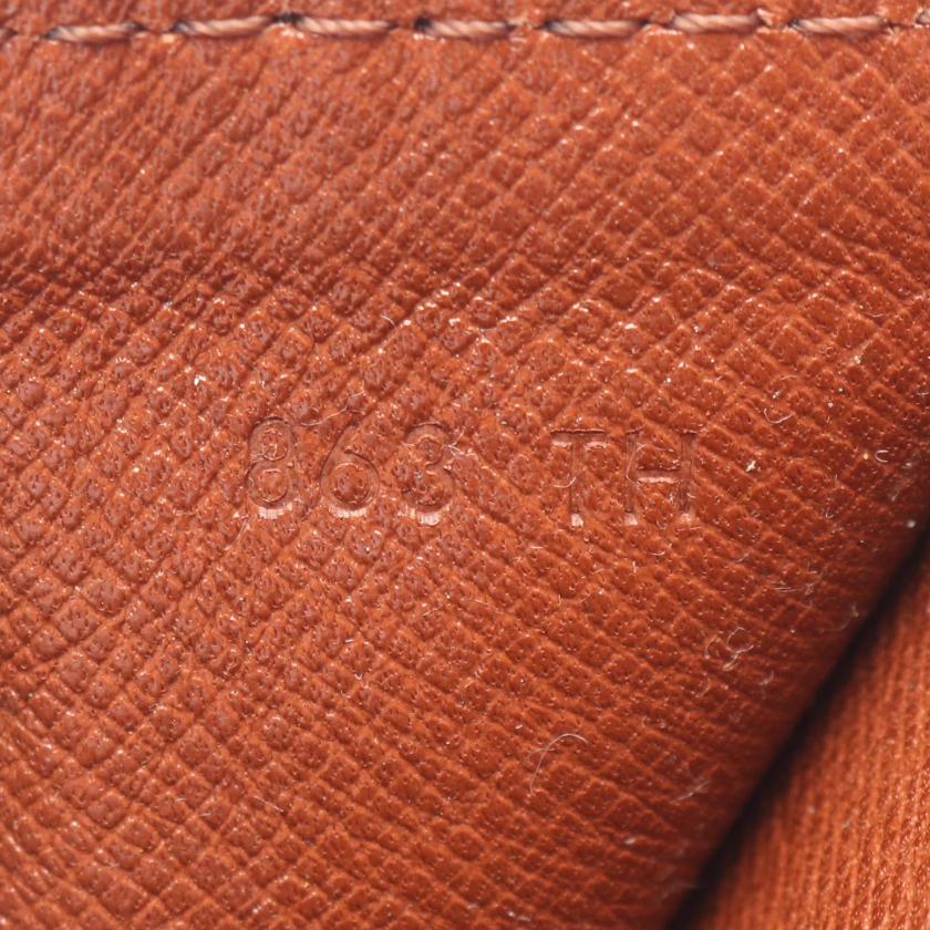 LOUIS VUITTON Pochette Dame GM Monogram Clutch Bag Brown - Condition A