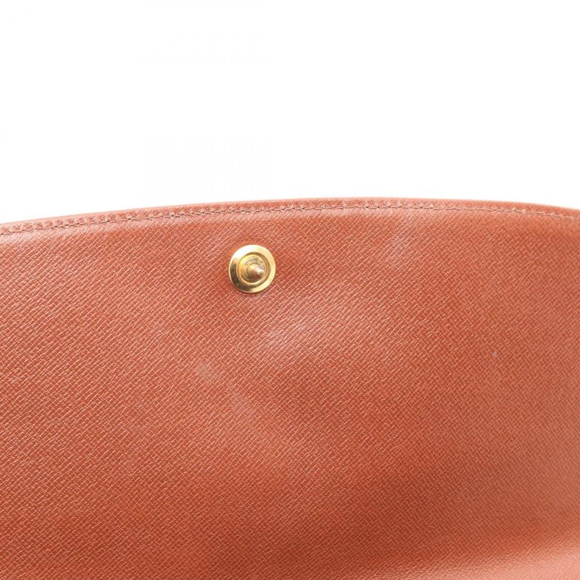 LOUIS VUITTON Pochette Dame GM Monogram Clutch Bag Brown - Condition A