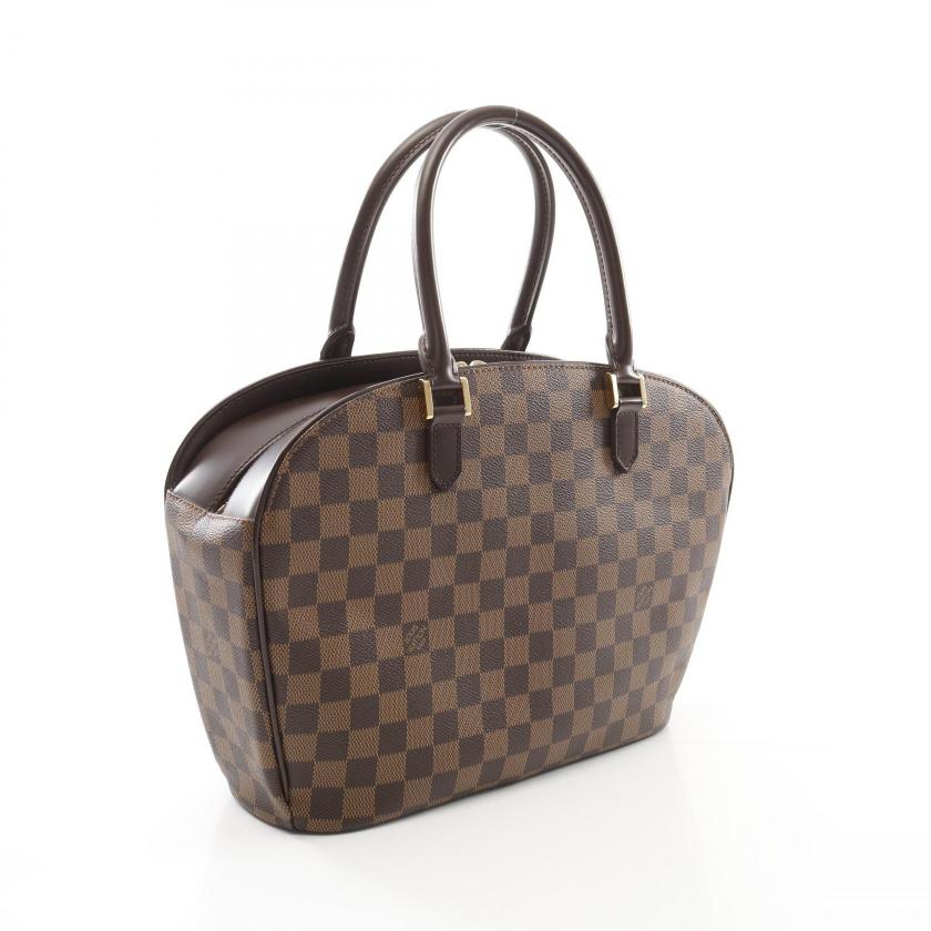 LOUIS VUITTON Saria Horizontal Damier  ebene Handbag PVC leather Brown - Condition A 2101218585209