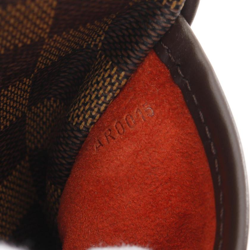 LOUIS VUITTON Saria Horizontal Damier  ebene Handbag PVC leather Brown - Condition A 2101218585209