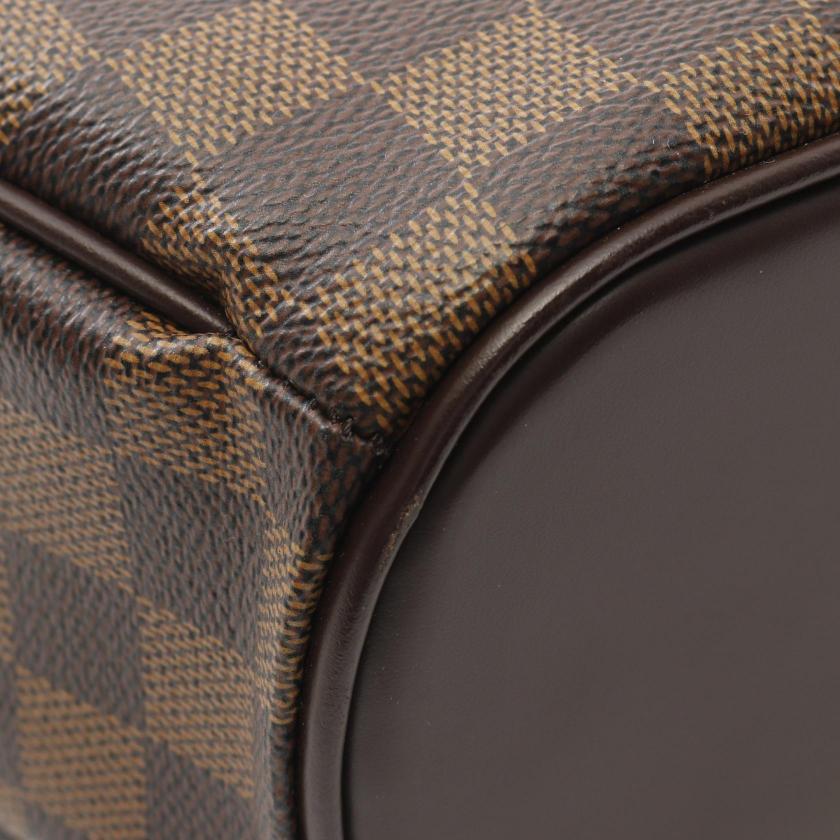 LOUIS VUITTON Saria Horizontal Damier  ebene Handbag PVC leather Brown - Condition A 2101218585209