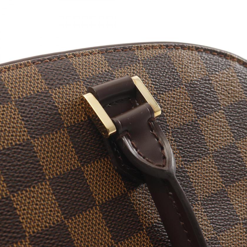 LOUIS VUITTON Saria Horizontal Damier  ebene Handbag PVC leather Brown - Condition A 2101218585209