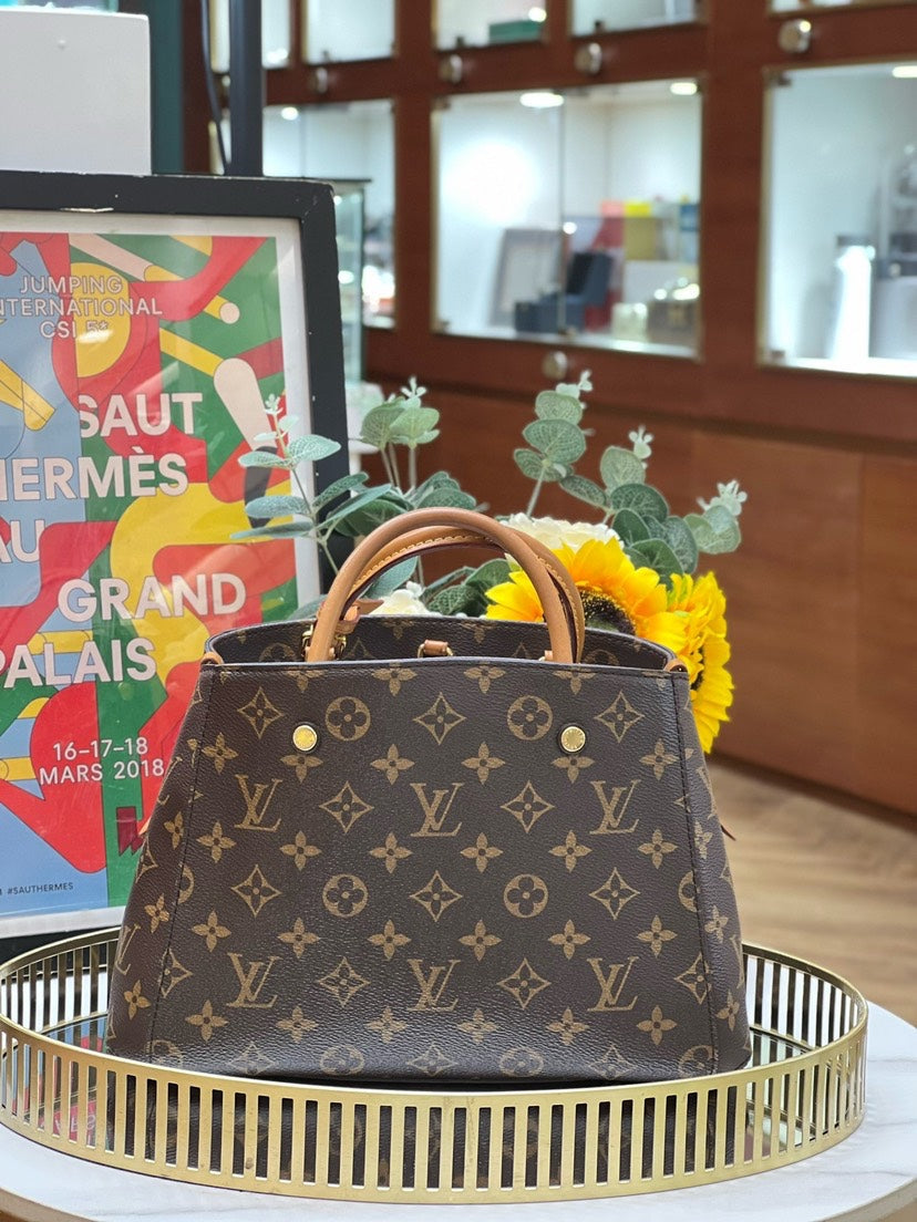 Preloved Louis Vuitton Montaigne BB Bag 28x19cm 12811