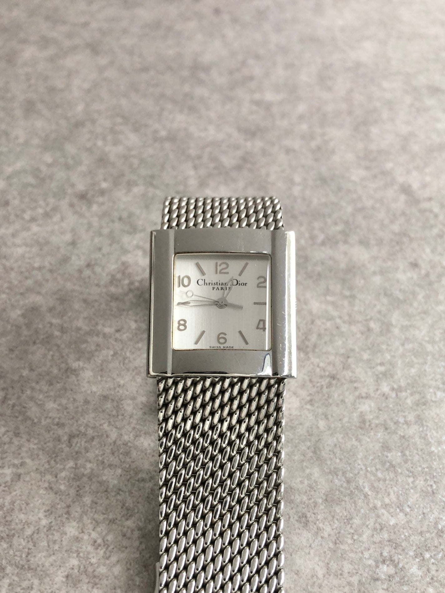 Christian Dior Quartz Watch Silver D79-100 Vintage 5vyrjt