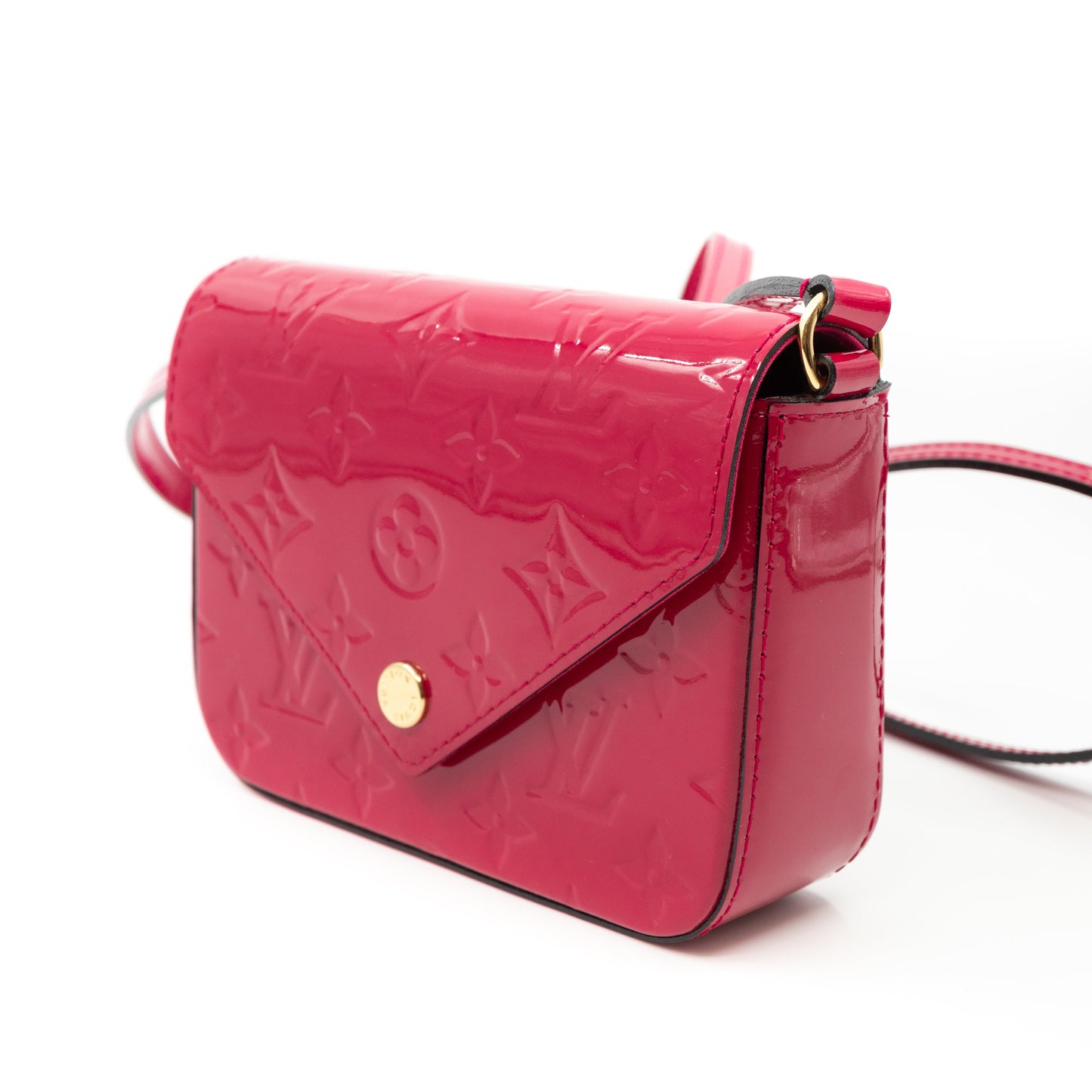 Mini Sac Lucie Crossbody Vernis Rose Indien