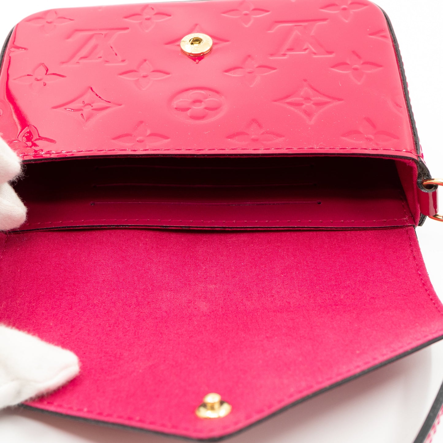 Mini Sac Lucie Crossbody Vernis Rose Indien