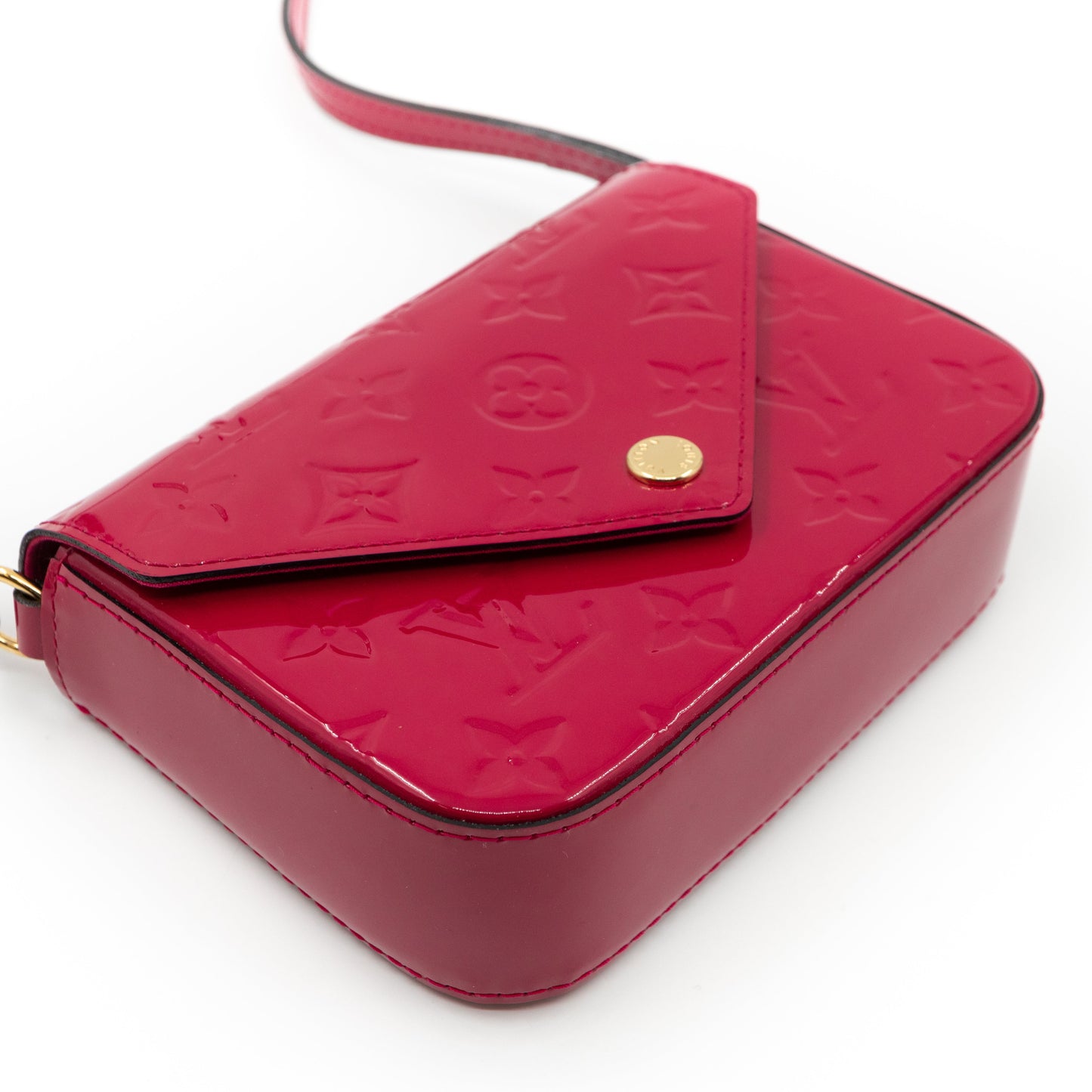 Mini Sac Lucie Crossbody Vernis Rose Indien