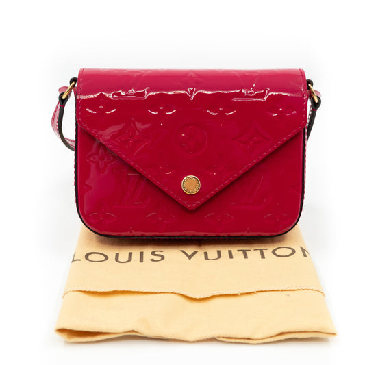 Mini Sac Lucie Crossbody Vernis Rose Indien