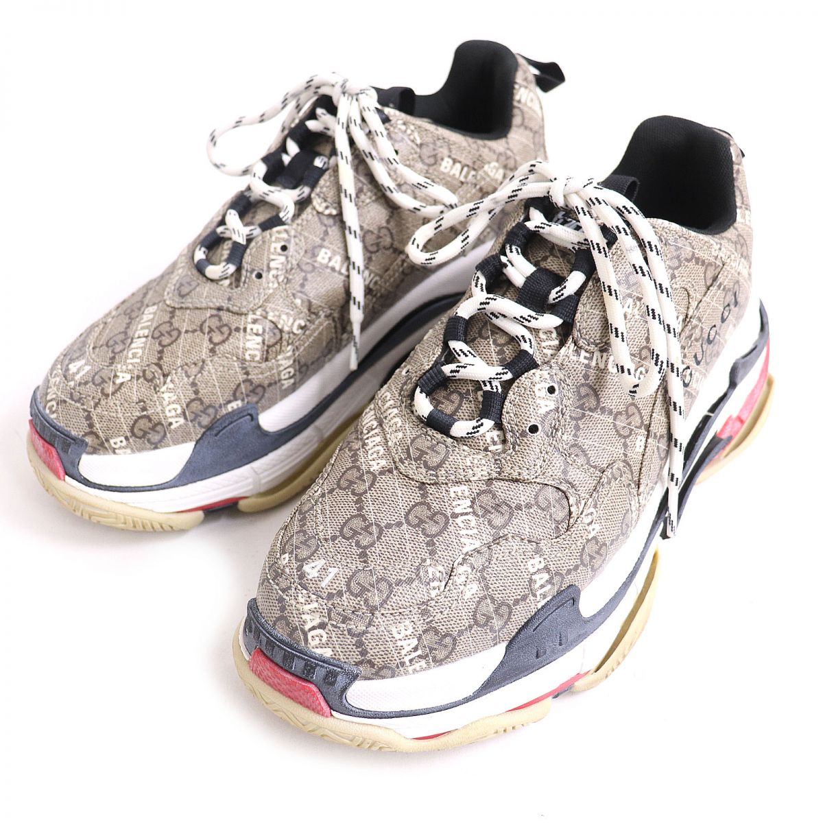 Gucci x Luxury Balenciaga  GG Supreme Sneakers