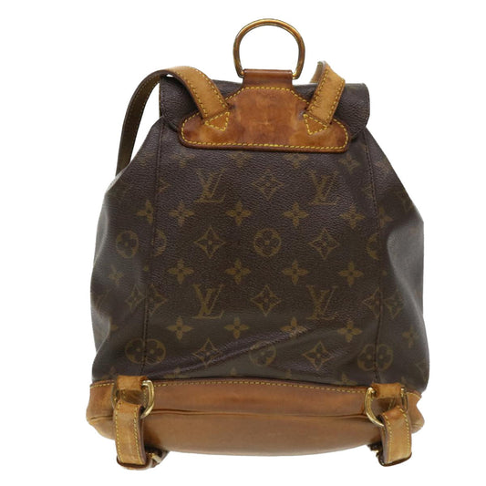 LOUIS VUITTON Monogram Montsouris MM Backpack M51136 LV Auth rd4445