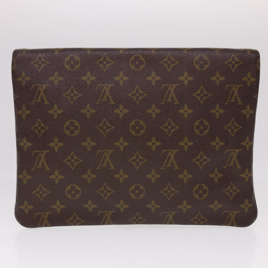 LOUIS VUITTON Monogram Pochette Priant Business Bag M51805 LV Auth rd4694