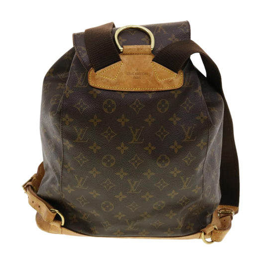 LOUIS VUITTON Monogram Montsouris GM Backpack M51135 LV Auth rd4826