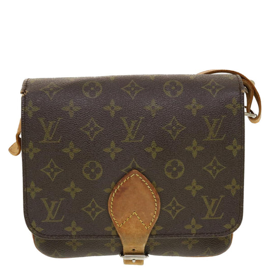 LOUIS VUITTON Monogram Cartouchiere MM Shoulder Bag Vintage M51253 Auth rd5093