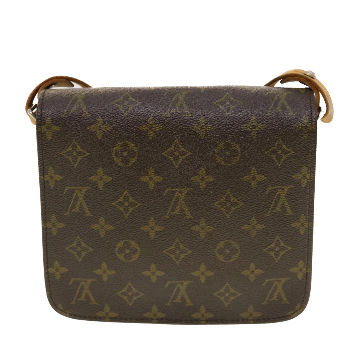 LOUIS VUITTON Monogram Cartouchiere MM Shoulder Bag Vintage M51253 Auth rd5093