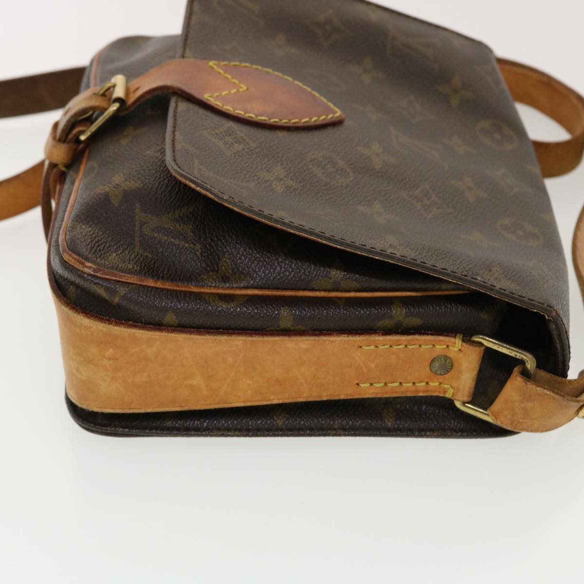 LOUIS VUITTON Monogram Cartouchiere MM Shoulder Bag M51253 LV Auth rd5096
