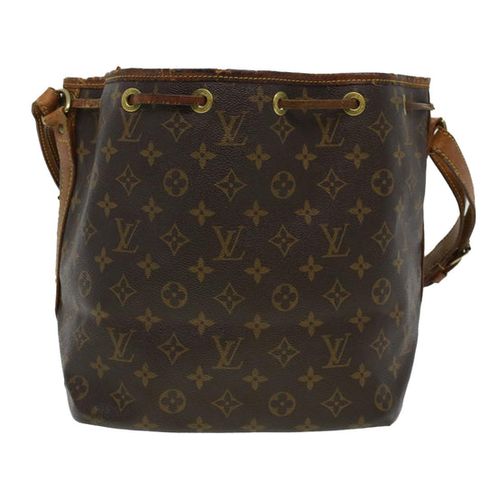 LOUIS VUITTON Monogram Petit Noe Shoulder Bag M42226 LV Auth rd5120