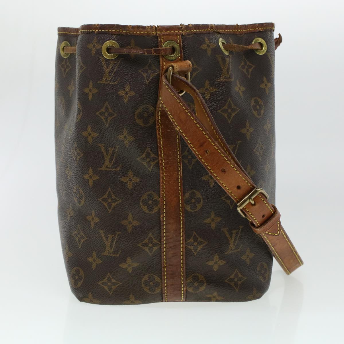LOUIS VUITTON Monogram Petit Noe Shoulder Bag M42226 LV Auth rd5120