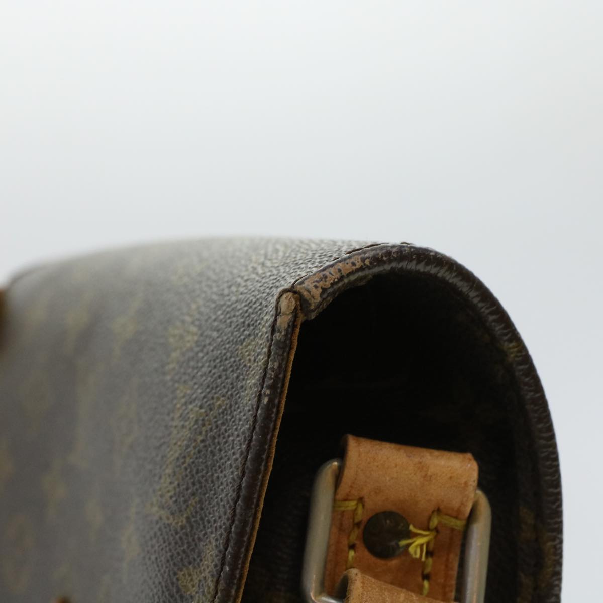 LOUIS VUITTON Monogram Cartouchiere MM Shoulder Bag Vintage M51253 Auth rd5131
