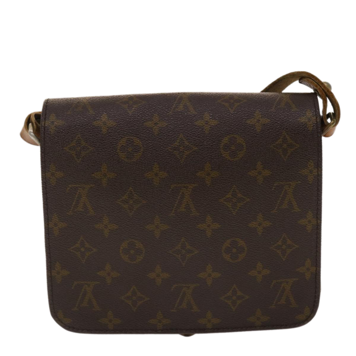 LOUIS VUITTON Monogram Cartouchiere MM Shoulder Bag Vintage M51253 Auth rd5576
