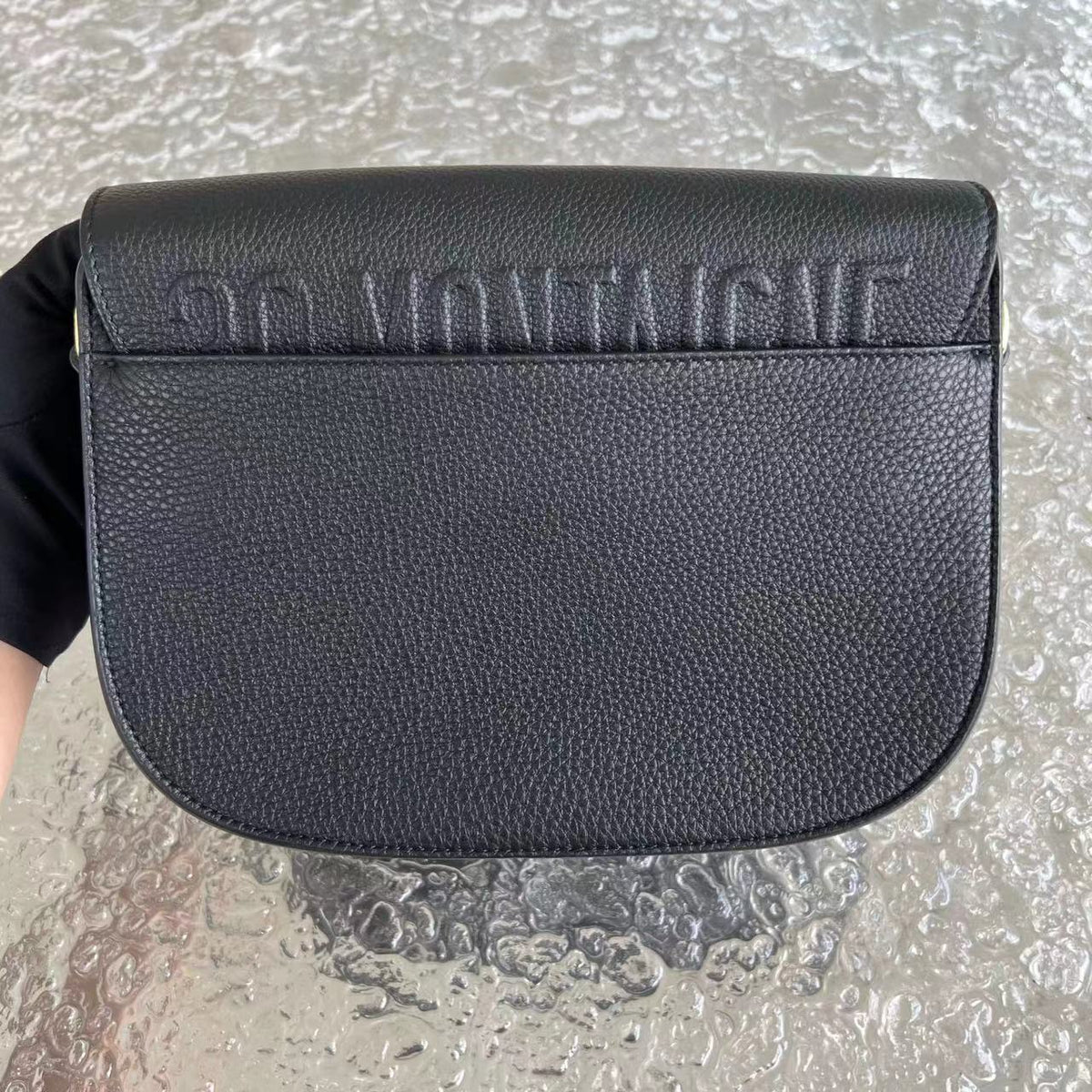 *Receipt* Caviar Bobby Medium Grained Calfskin Black Golden Hardware