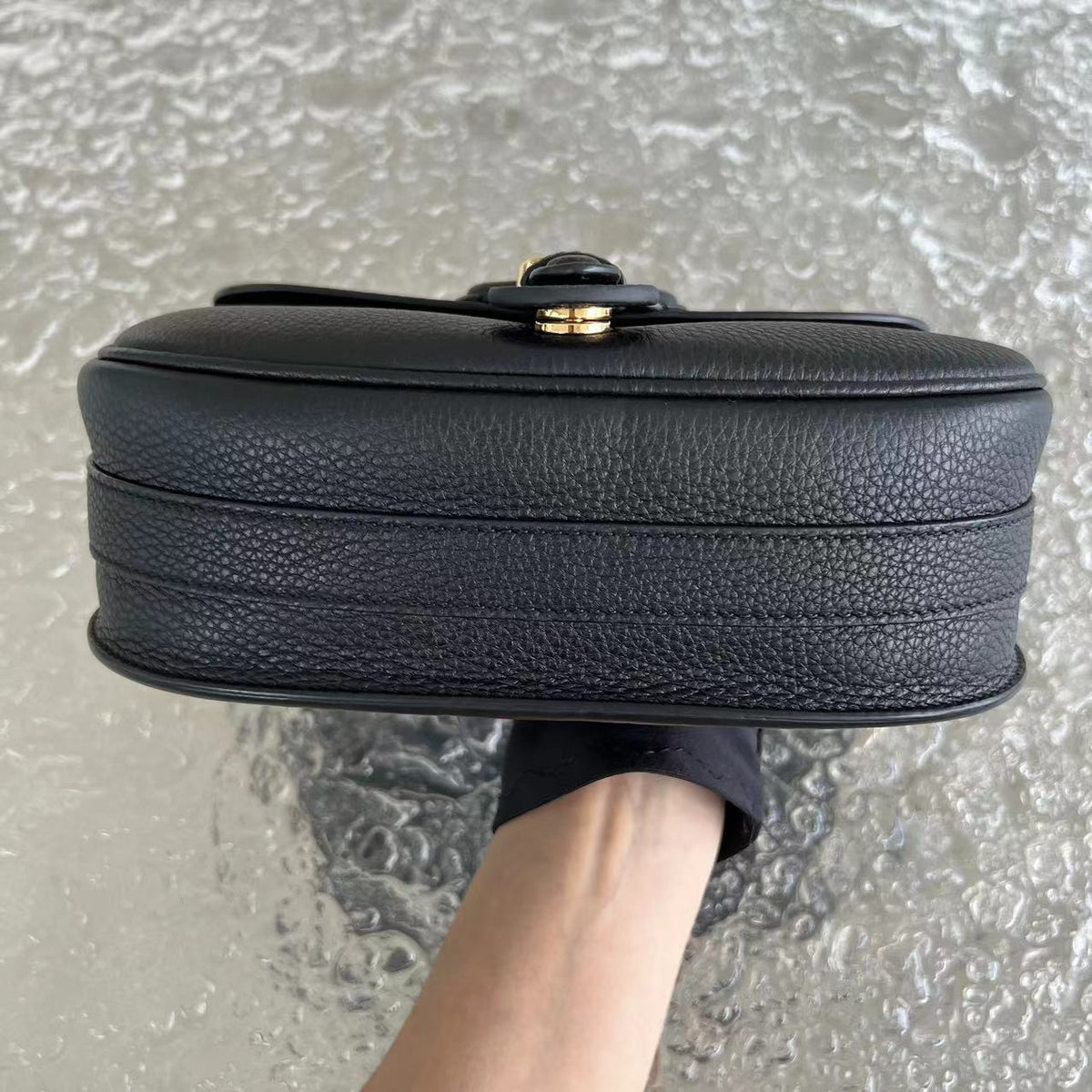 *Receipt* Caviar Bobby Medium Grained Calfskin Black Golden Hardware