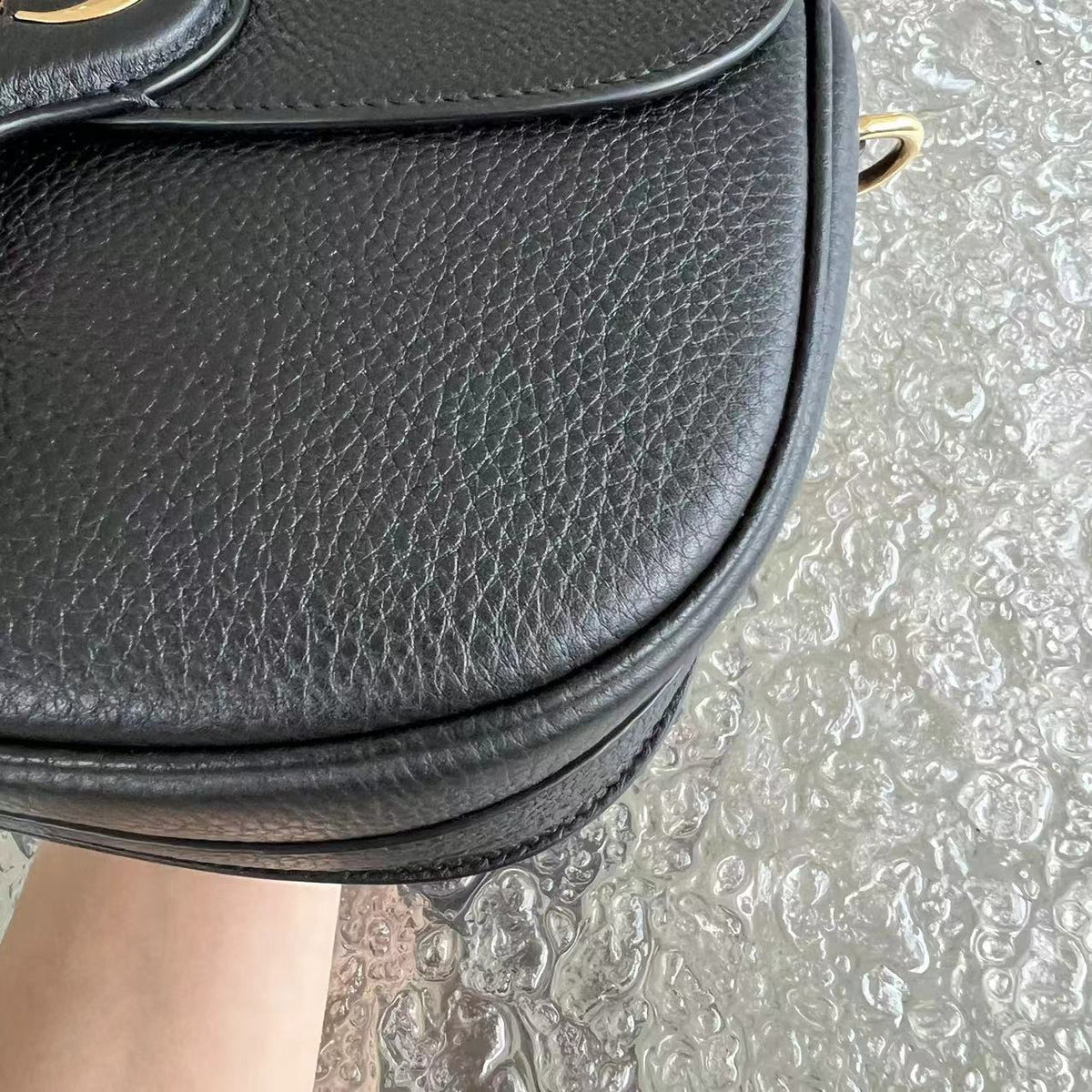 *Receipt* Caviar Bobby Medium Grained Calfskin Black Golden Hardware