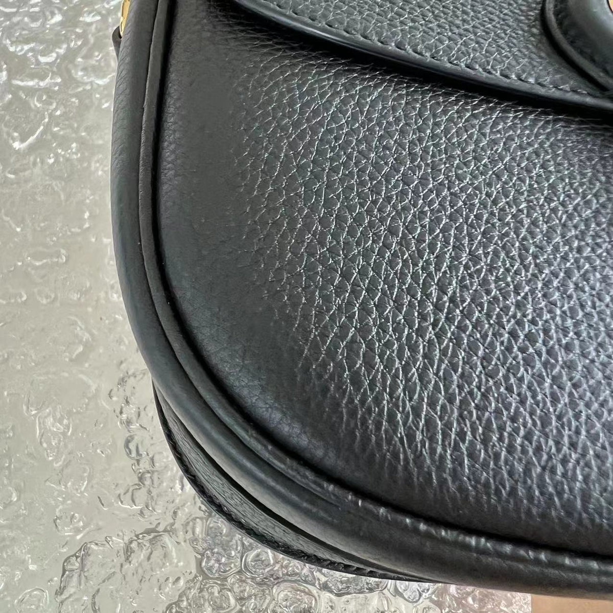 *Receipt* Caviar Bobby Medium Grained Calfskin Black Golden Hardware