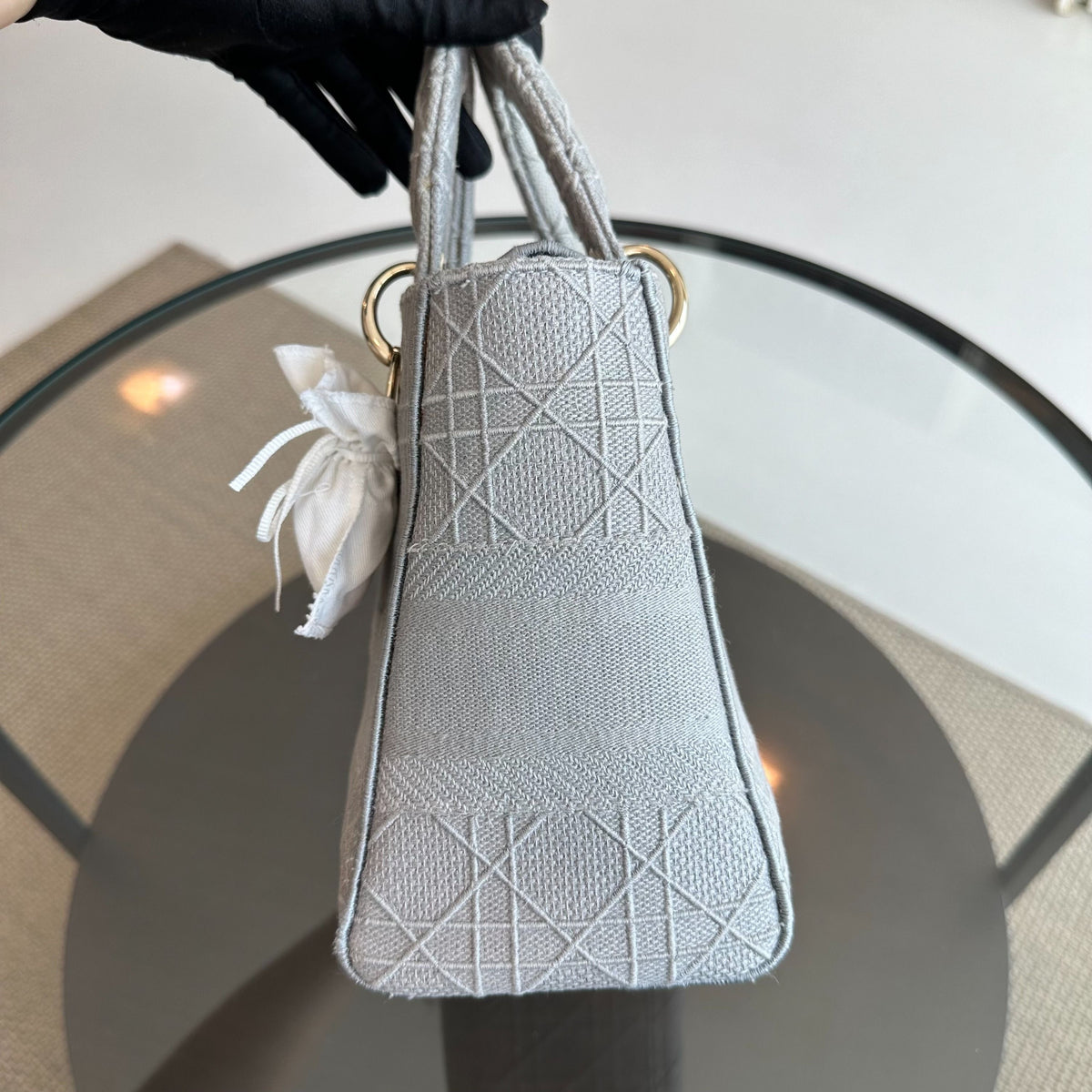 *Reciept* Lady D-Lite Grey Cannage Embroidery GHW