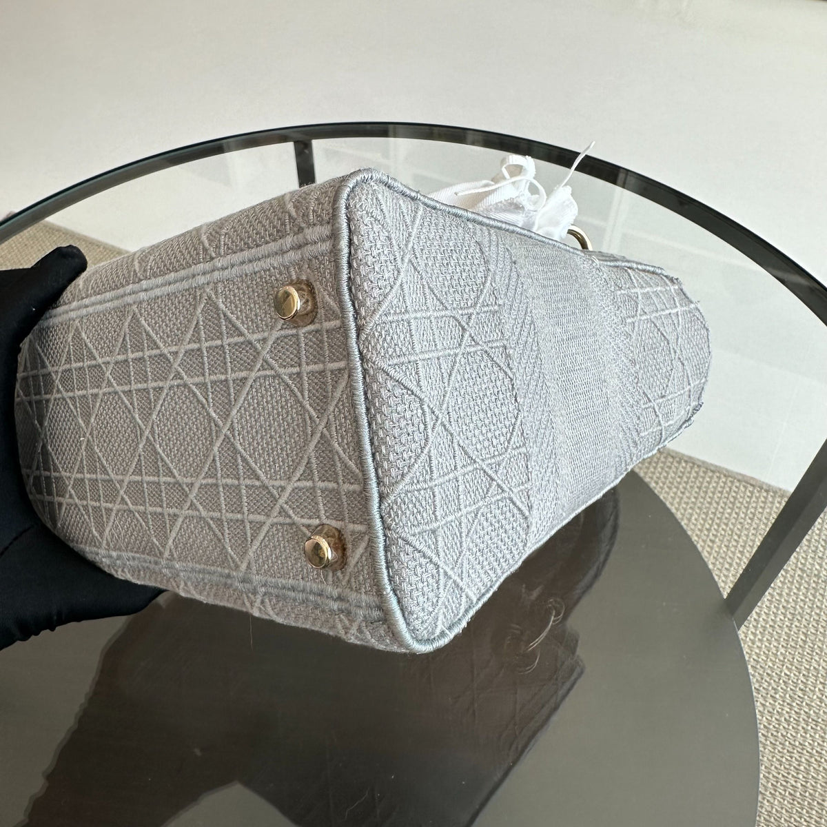 *Reciept* Lady D-Lite Grey Cannage Embroidery GHW