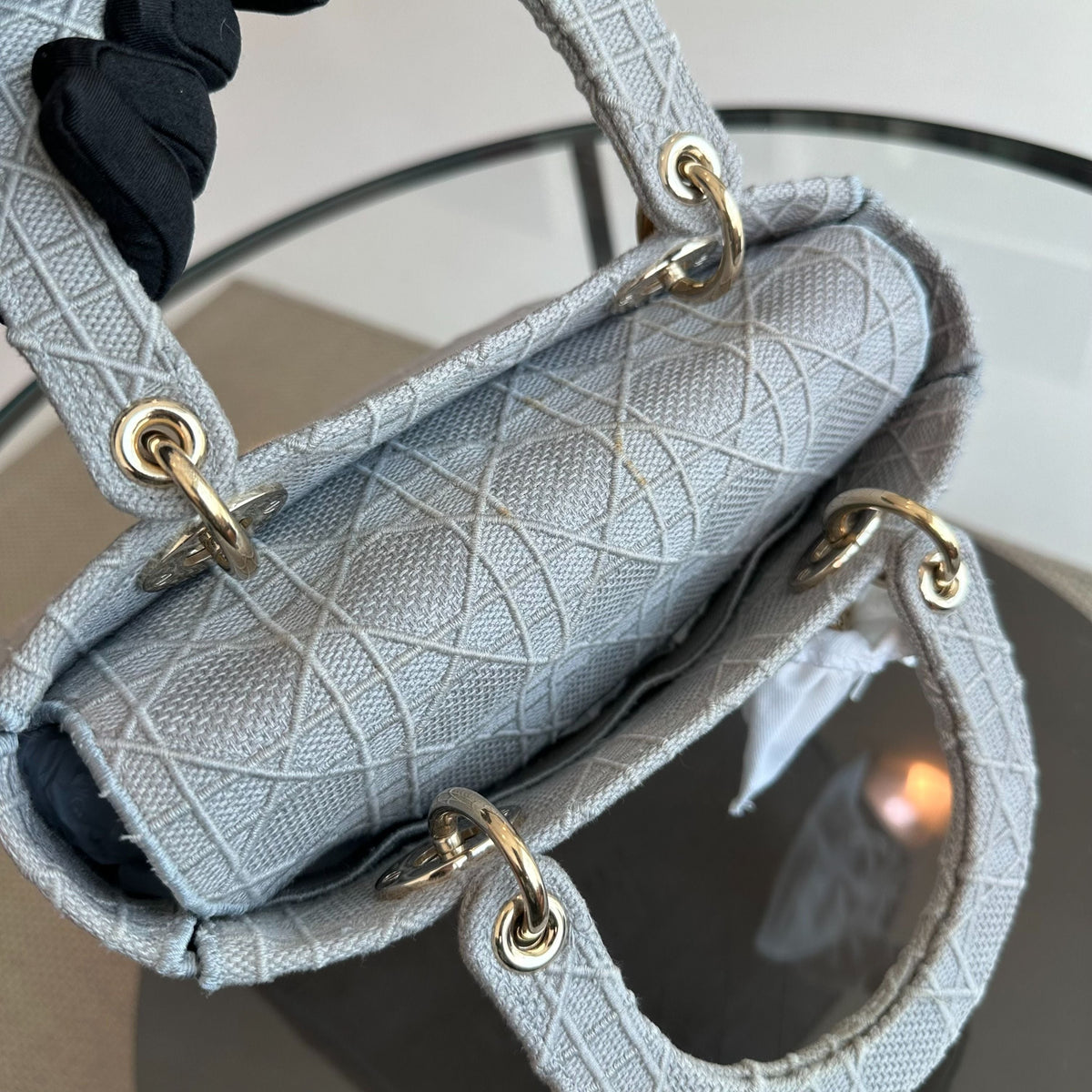 *Reciept* Lady D-Lite Grey Cannage Embroidery GHW