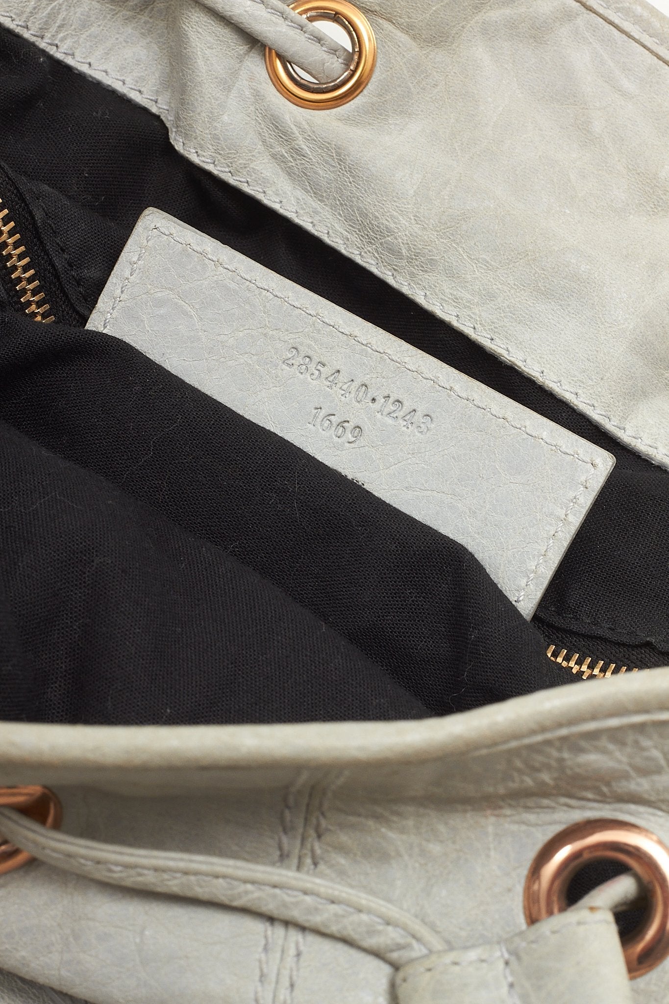 Balenciaga Seafoam (Vert D'eau) Agneau Brogues Giant Covered Pompon Tote