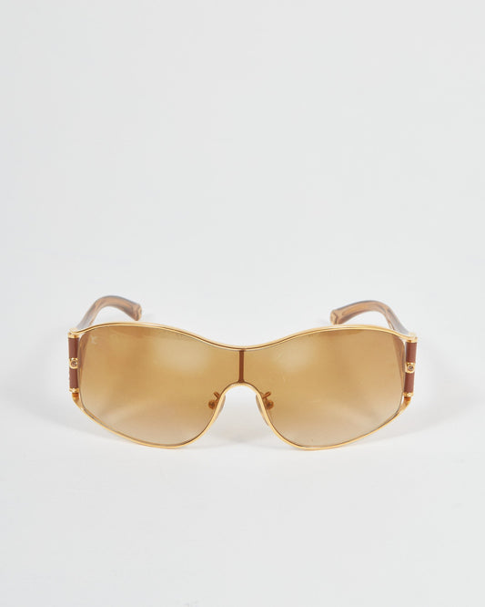 Louis Vuitton Brown Lense Signature M1060 Sunglasses