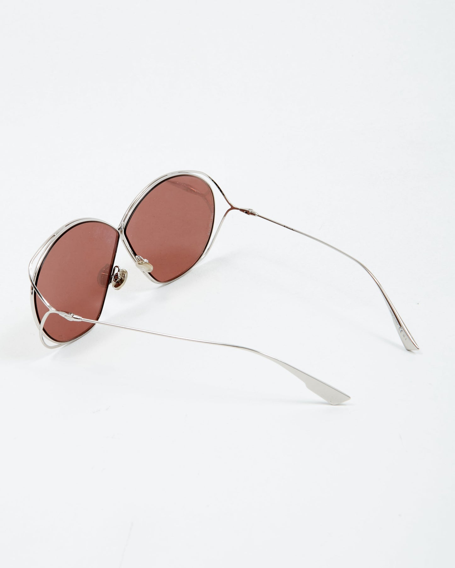Dior Silver Metallic 010SQ Cross Lense Sunglasses