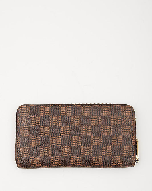 Louis Vuitton Damier Ebene Canvas Zippy Wallet