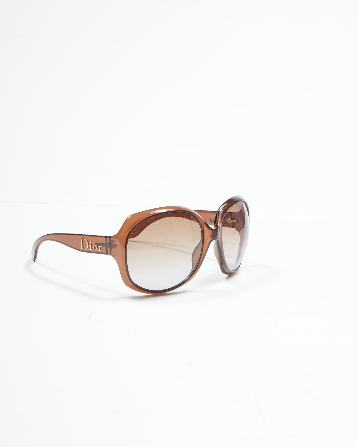 Dior Brown Glossy 1KDCQR Oversize Sunglasses