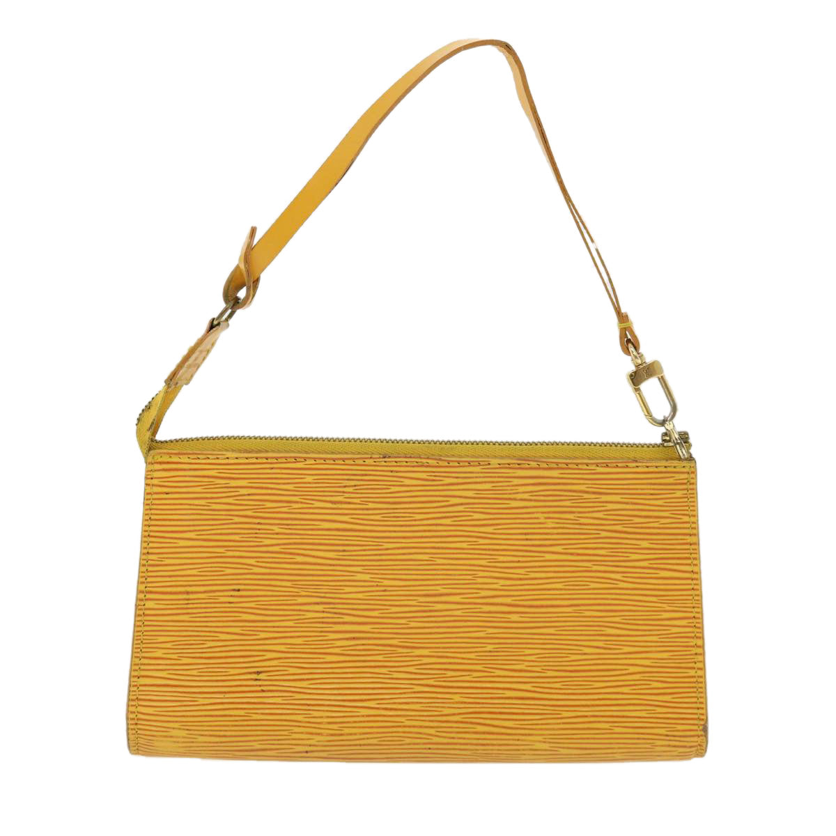 LOUIS VUITTON Epi Pochette Accessoires Accessory Pouch Yellow M52989 Auth rh265