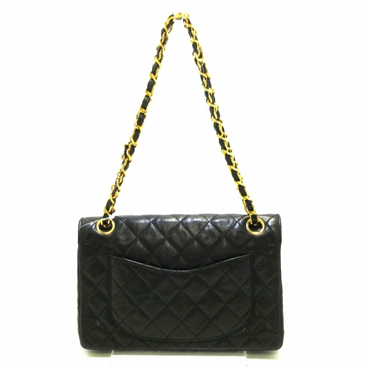 Vintage Double Flap Lambskin Black GHW