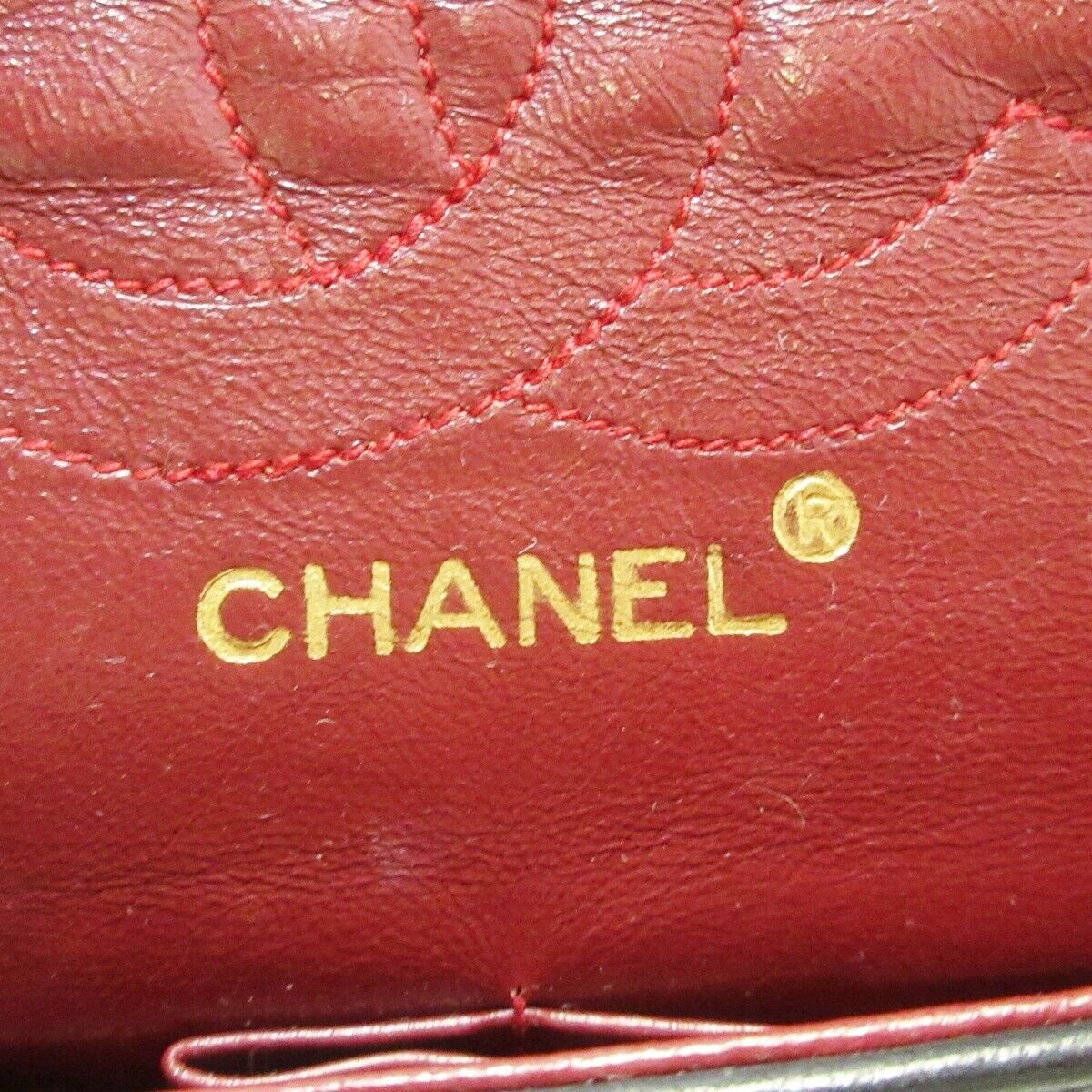 Vintage Double Flap Lambskin Black GHW