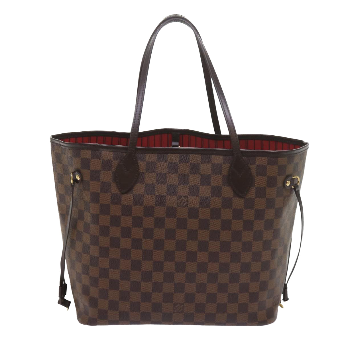 LOUIS VUITTON Damier Ebene Neverfull MM Tote Bag N51105 LV Auth S783