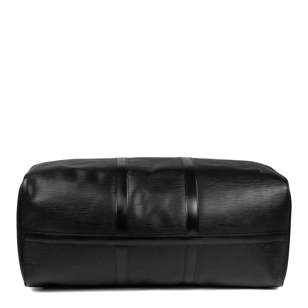 Keepall 50 Vintage en cuir épi noir
