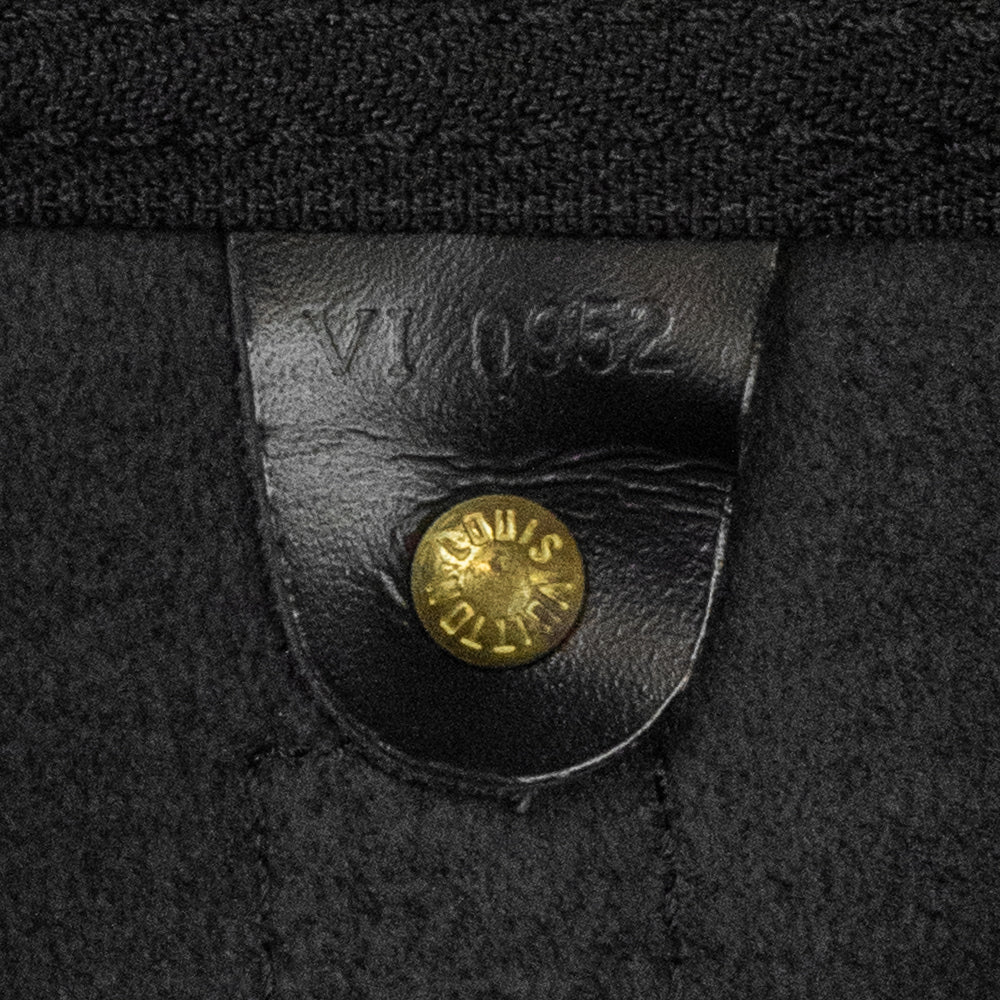 Keepall 50 Vintage en cuir épi noir