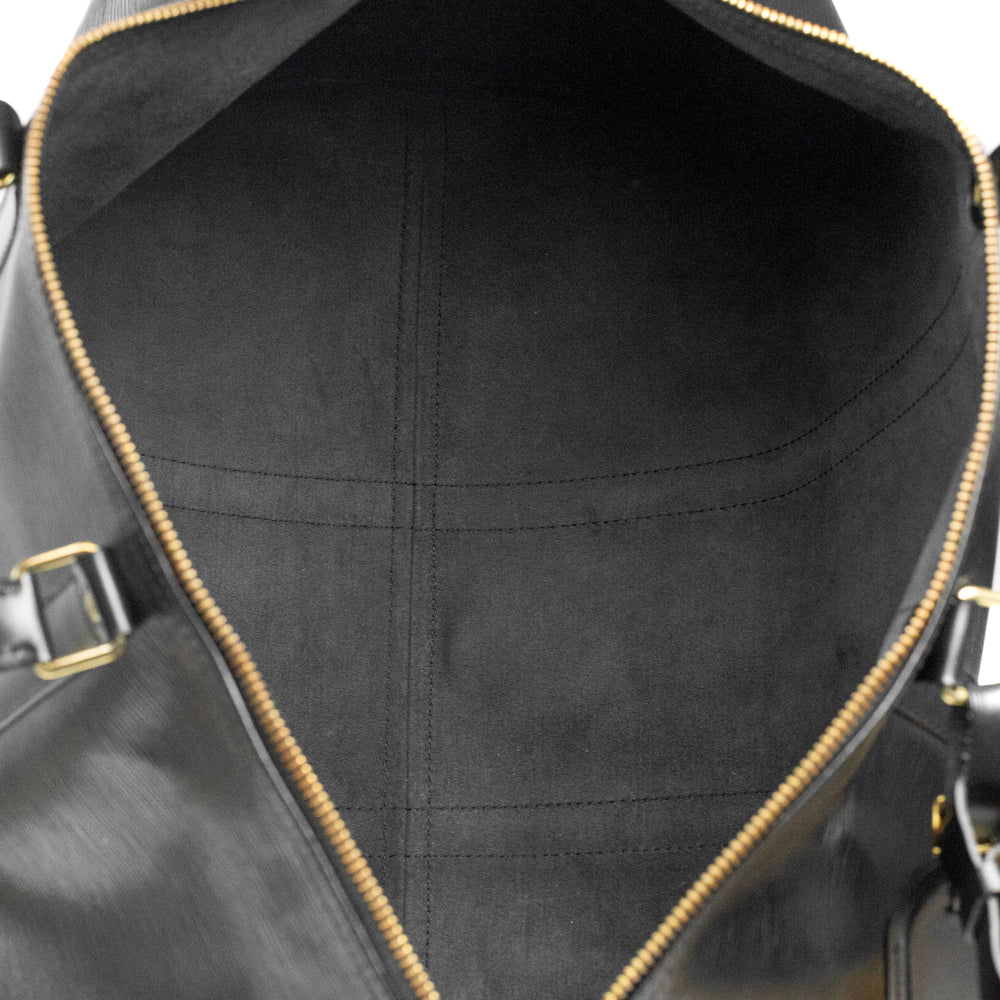 Keepall 50 Vintage en cuir épi noir
