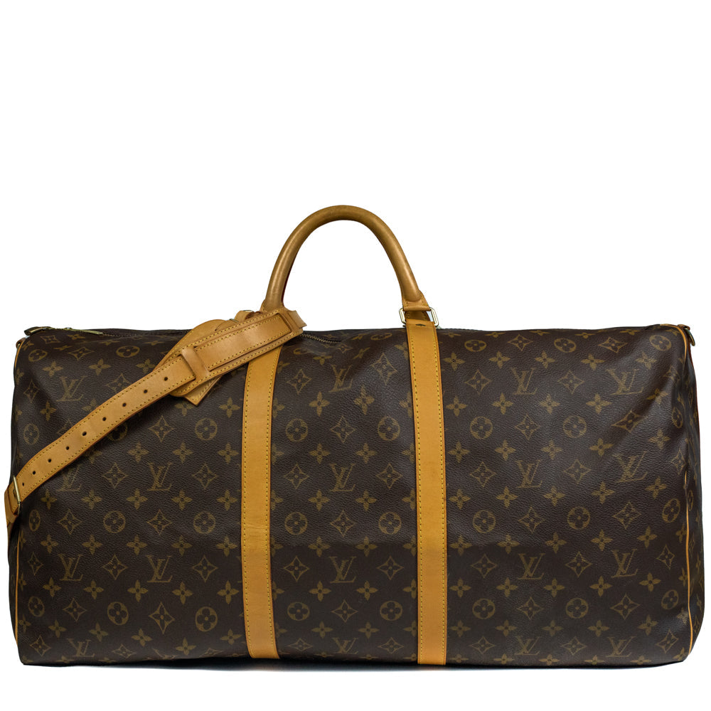 Keepall 60 Vintage en toile monogramme marron