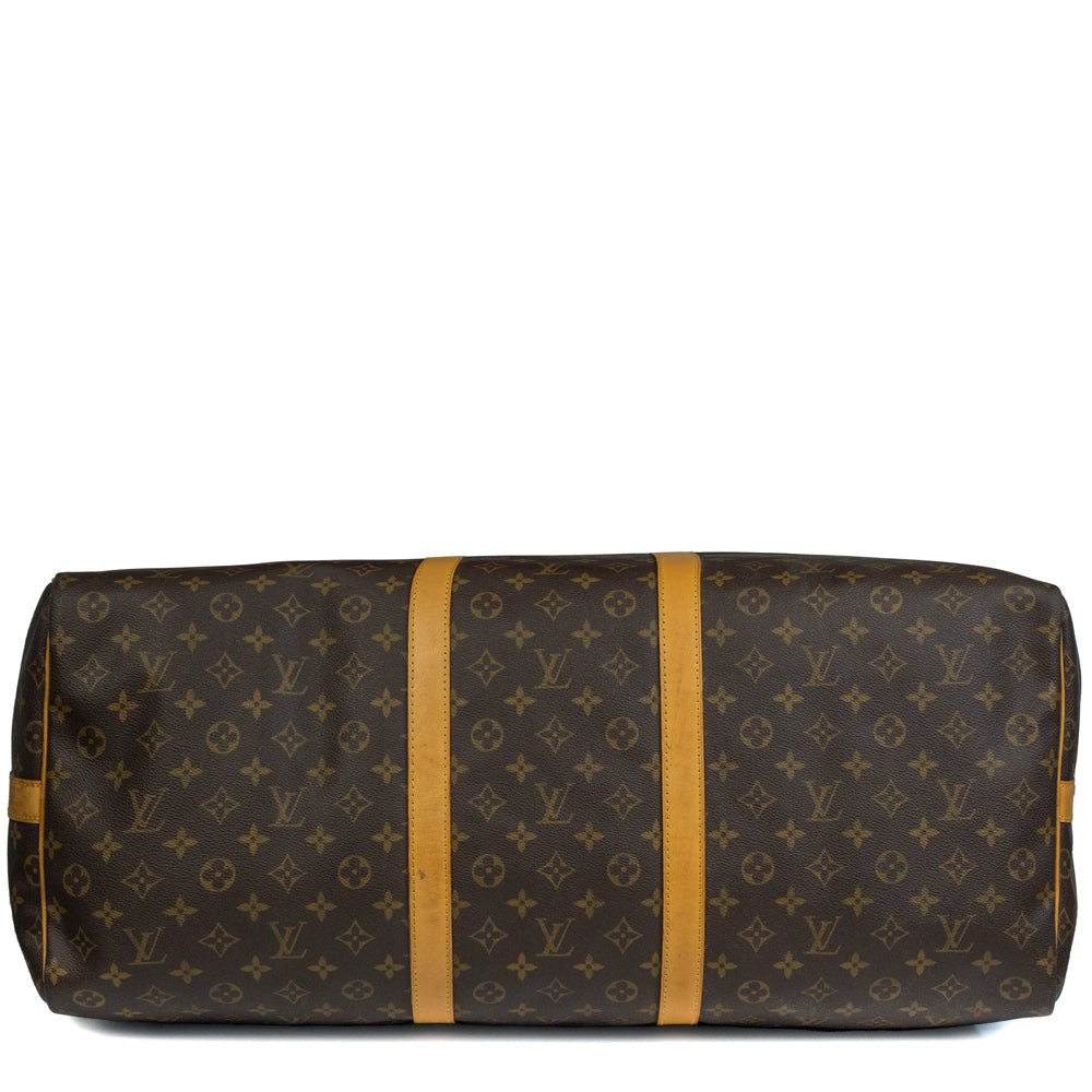 Keepall 60 Vintage en toile monogramme marron