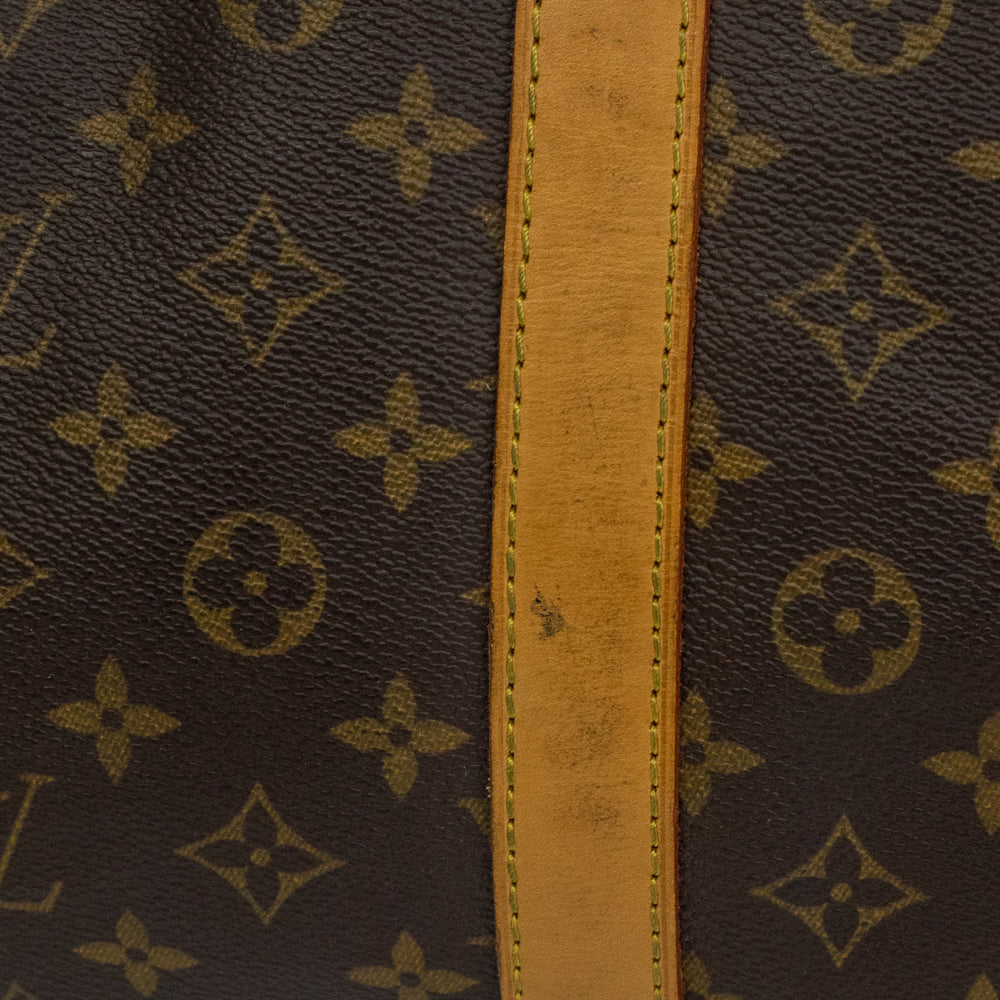 Keepall 60 Vintage en toile monogramme marron