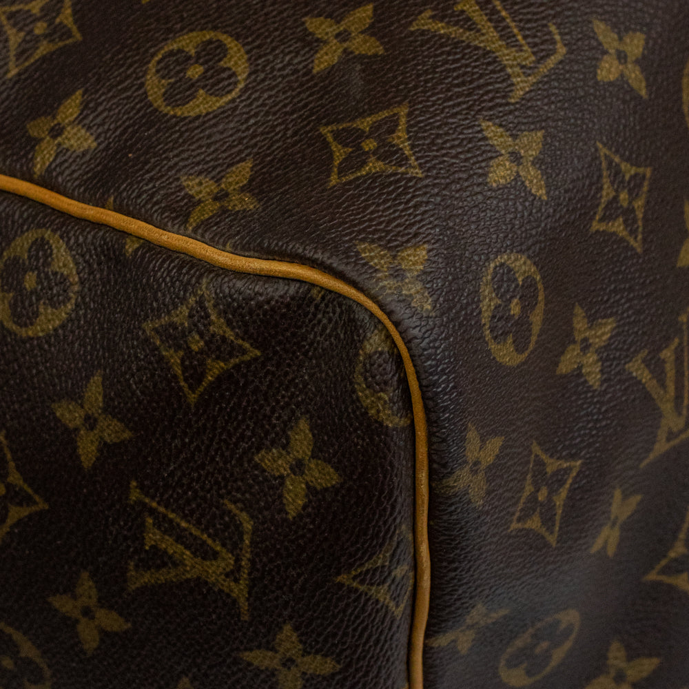 Keepall 60 Vintage en toile monogramme marron